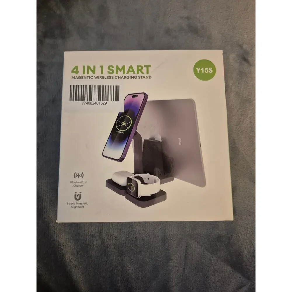 4 in 1 Wireless Charging Stand Fast Charger, iPhone, Apple Watch, AirPods & iPad